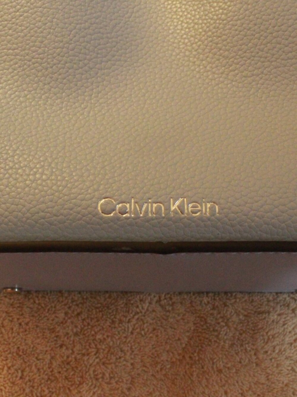 Calvin Klein Blue Drawstring Bucket Bag - Picture 2 of 4